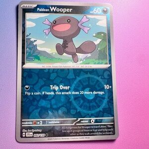 paldean wooper [reverse holo] - 093/159 (common) — pokemon: journey together